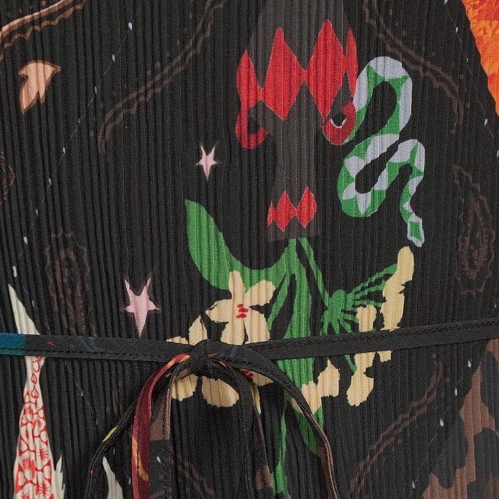 Never Fully Dressed Multicolor Patchwork Long Sle… - image 3